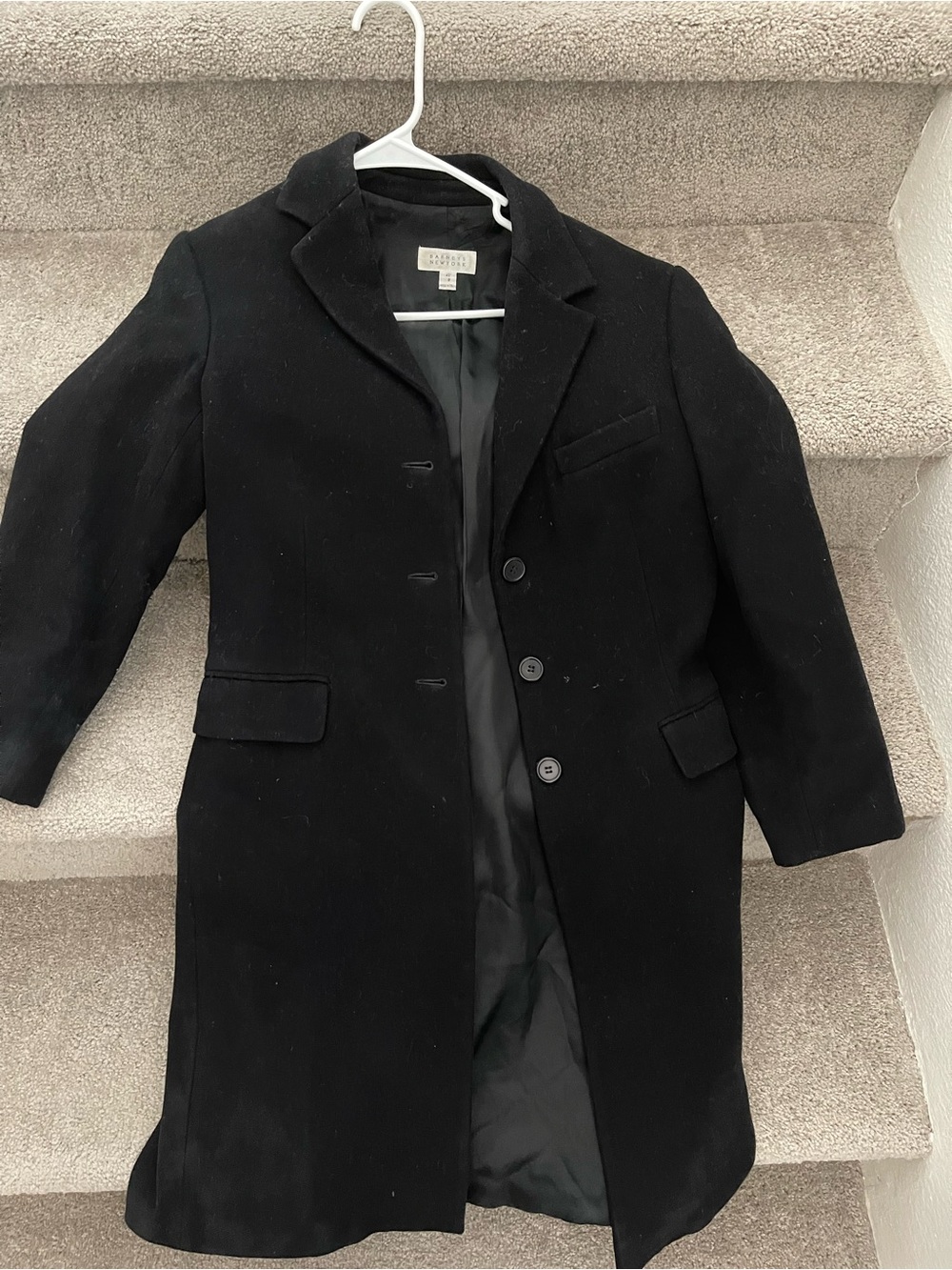 Size S Barney’s vintage Italian wool coat